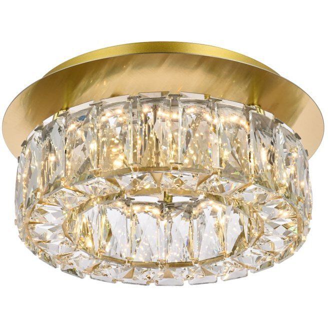 Monroe 1 Light 12 inch Gold Flush Mount Ceiling Light