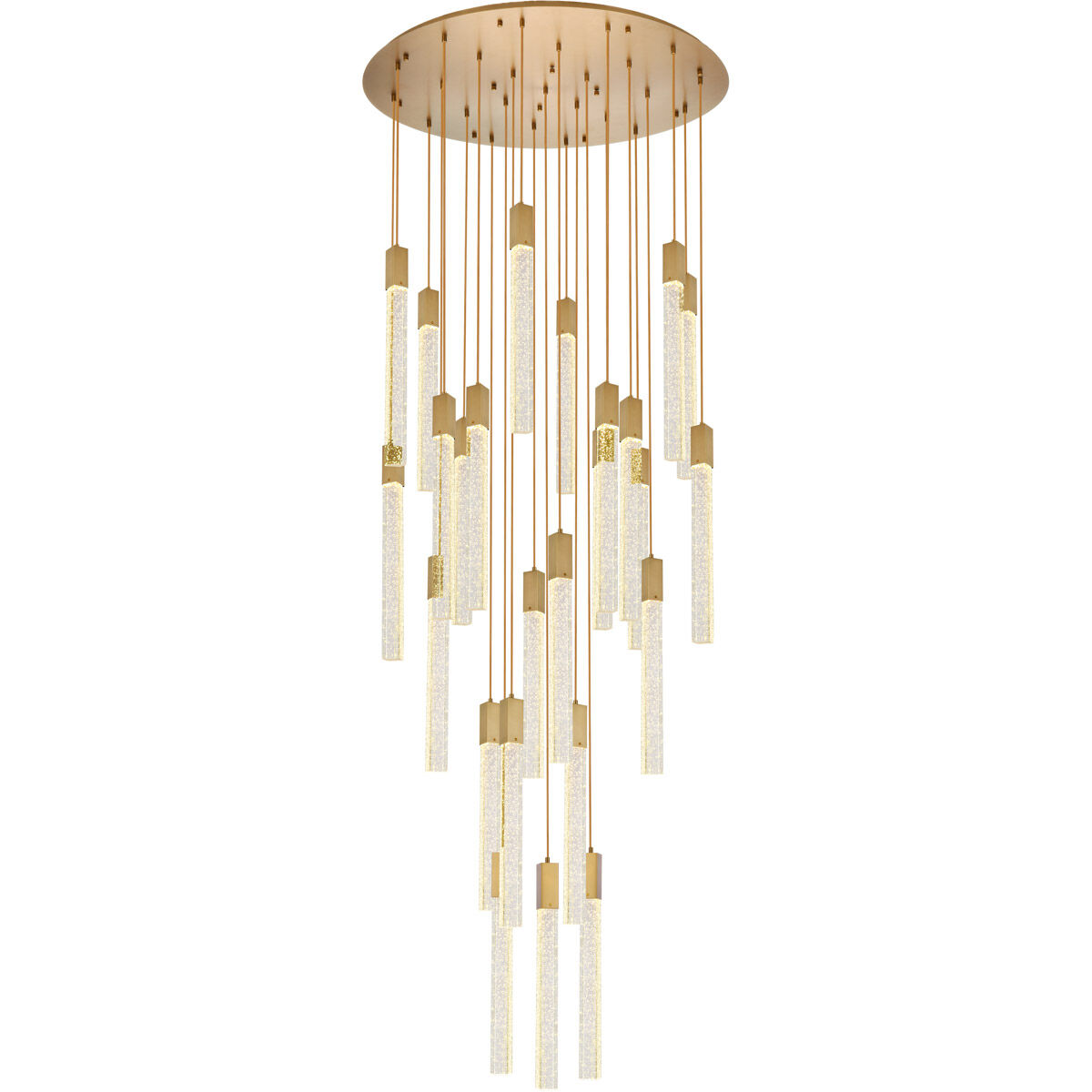 Weston 25 Light 42 inch Satin Gold Pendant Ceiling Light