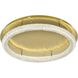 Bowen 1 Light 33.5 inch Satin Gold Flush Mount Ceiling Light