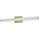 Bowen 1 Light 36 inch Satin Gold Wall Sconce Wall Light