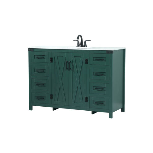 Grant 48 X 19 X 34 inch Green Vanity Sink Set