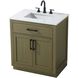 Alden 30 X 35 inch Chestnut Brown Bathroom Vanity Cabinet