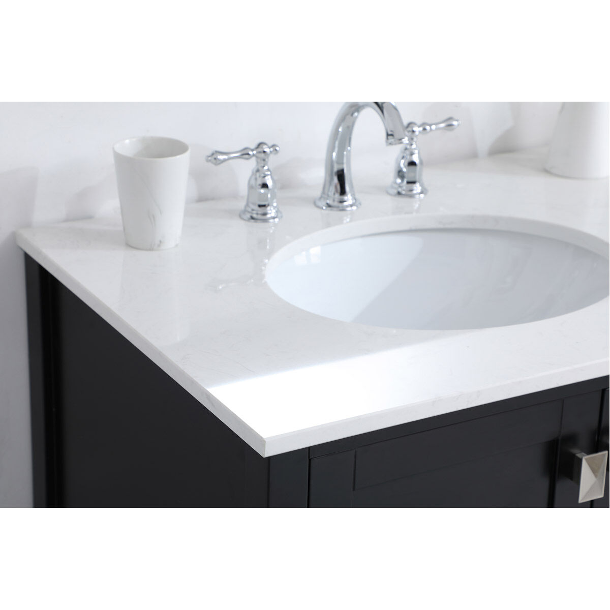 Irene 42 X 22 X 34 inch Black Vanity Sink Set