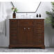 Americana 84 X 22 X 70 inch Teak Vanity Sink Set