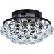 Corona 4 Light 14 inch Black and Clear Flush Mount Ceiling Light