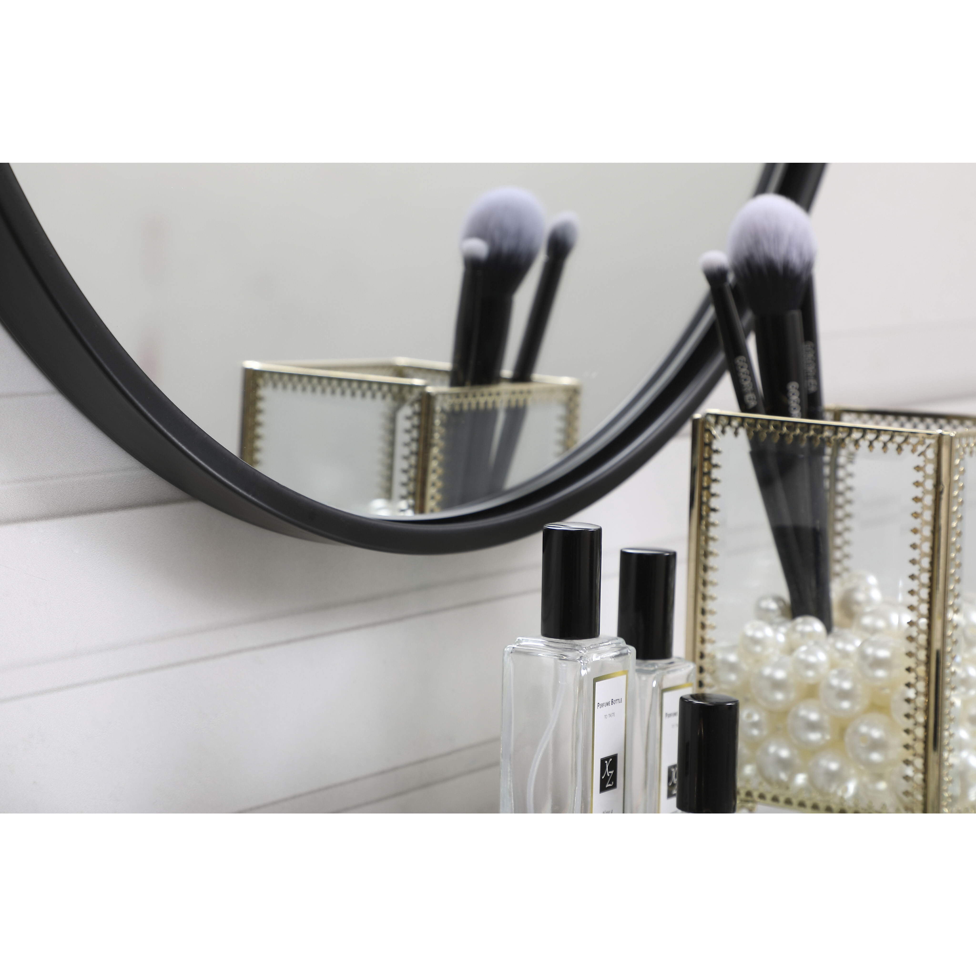 Eternity 18 X 18 inch Black Wall Mirror