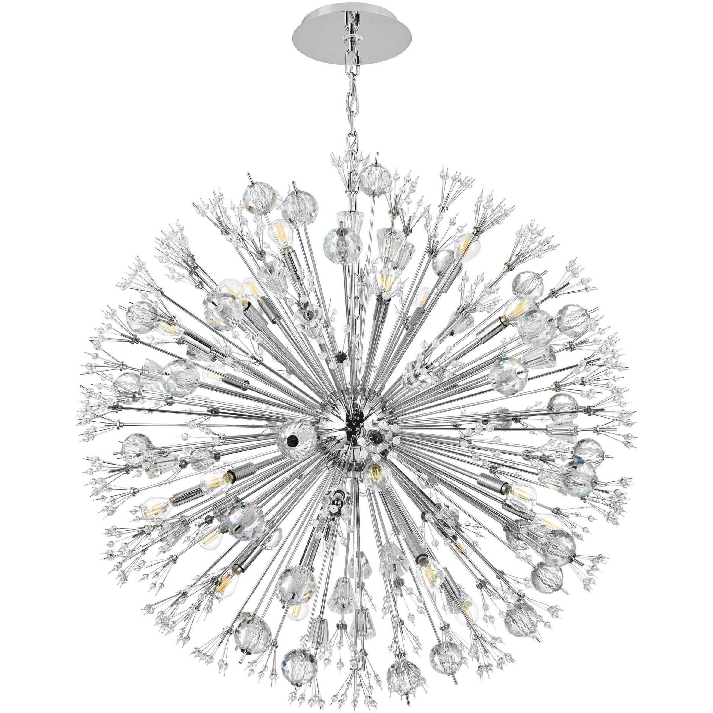 Vera 24 Light 38 inch Chrome Pendant Ceiling Light