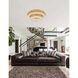 Bowen 2 Light 29.5 inch Satin Gold Flush Mount Ceiling Light