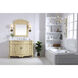 Danville 96 X 21 X 70 inch Light Antique Beige Vanity Sink Set