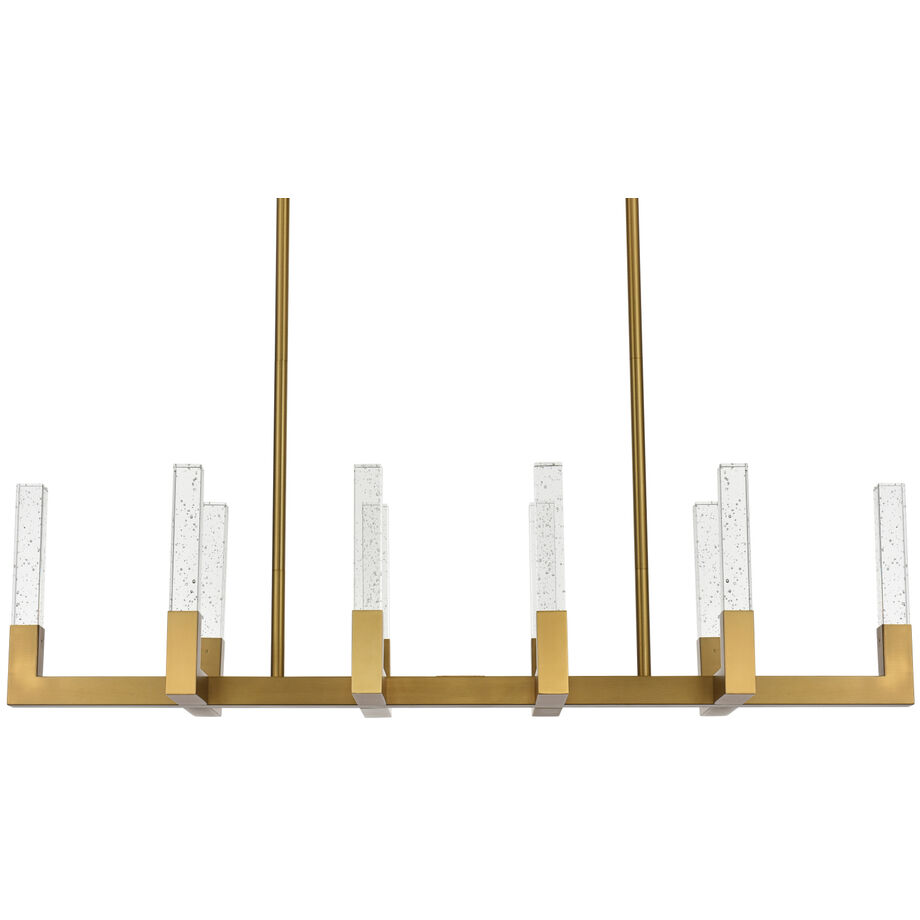 Noemi 10 Light 12 inch Satin Gold Pendant Ceiling Light