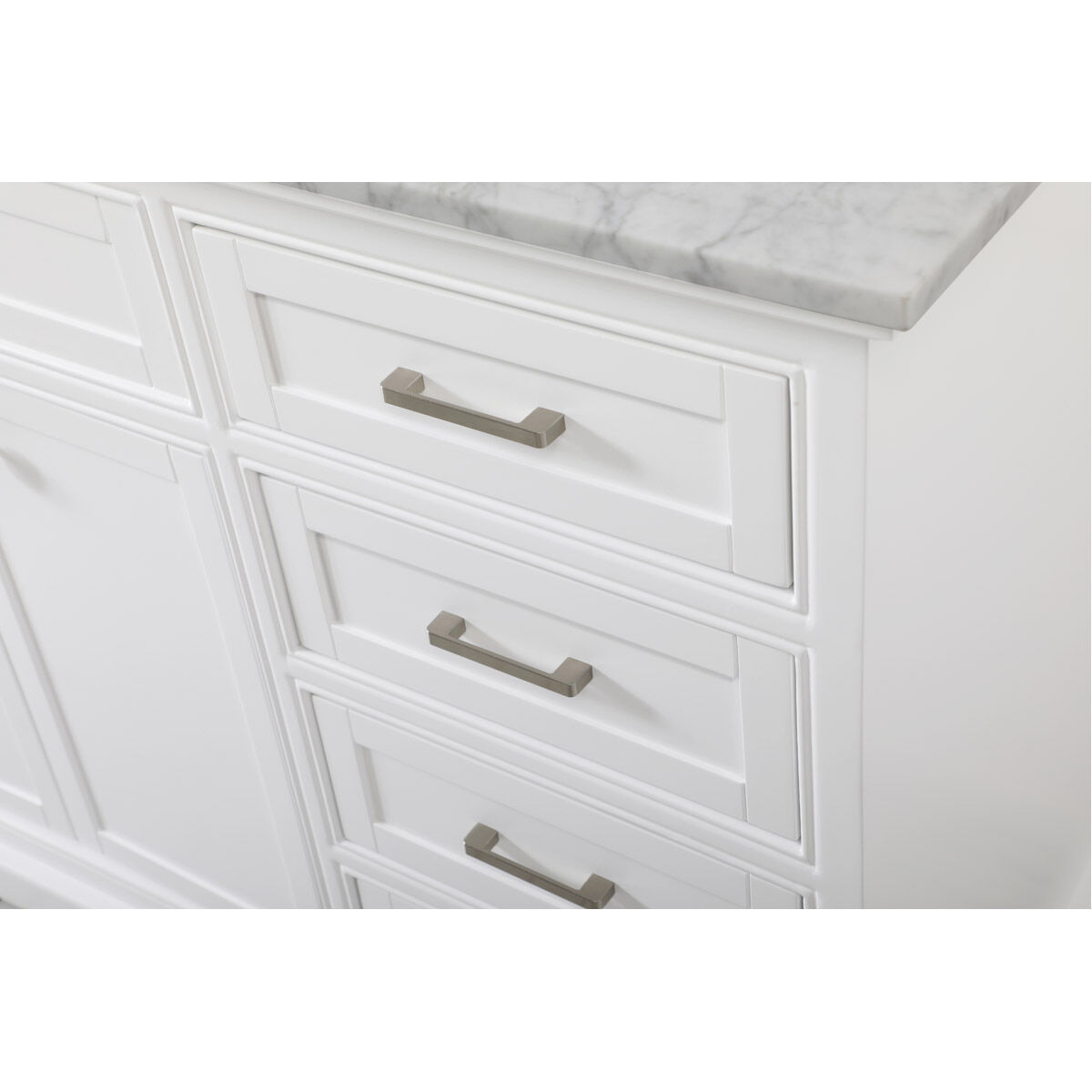 Americana 60 X 21.5 X 35 inch White Vanity Sink Set