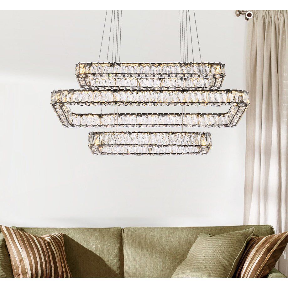 Monroe 3 Light 42 inch Black Pendant Ceiling Light