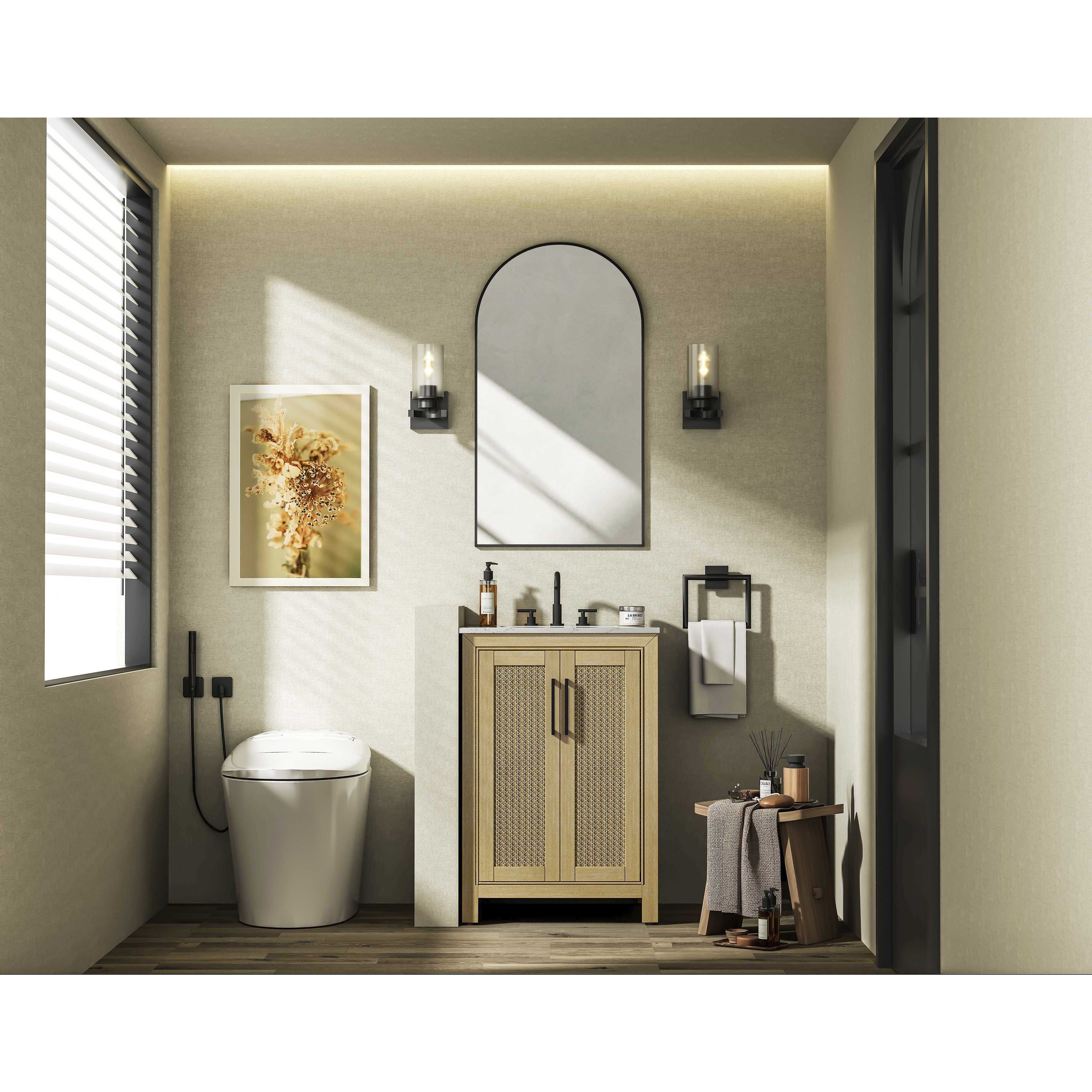 Alina 24 X 35 inch Linen Oak Bathroom Vanity Cabinet