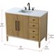 Blakely 42 X 34 inch Linen Oak Bathroom Vanity Cabinet