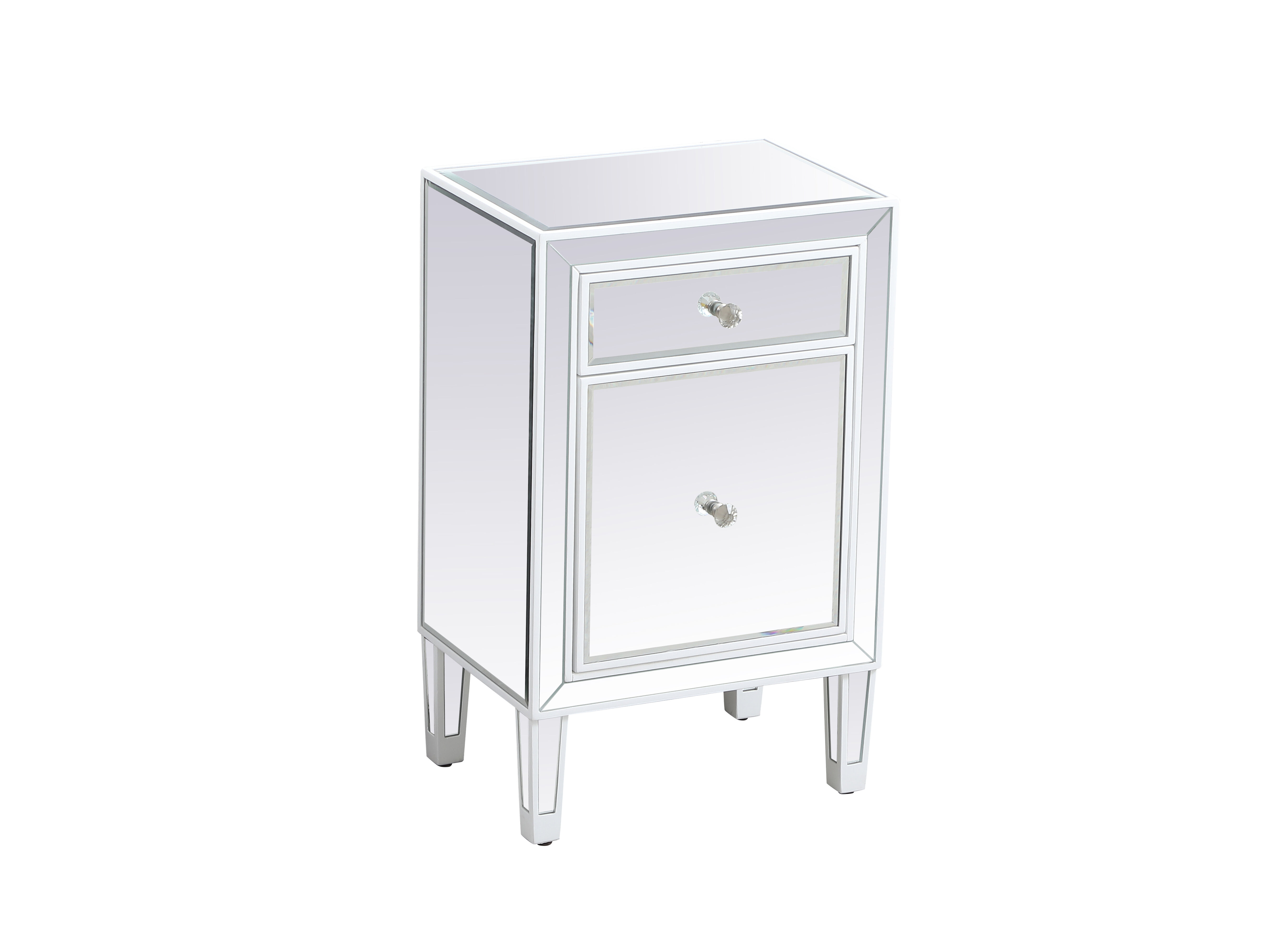 Reflexion 29 X 18 inch White Nightstand
