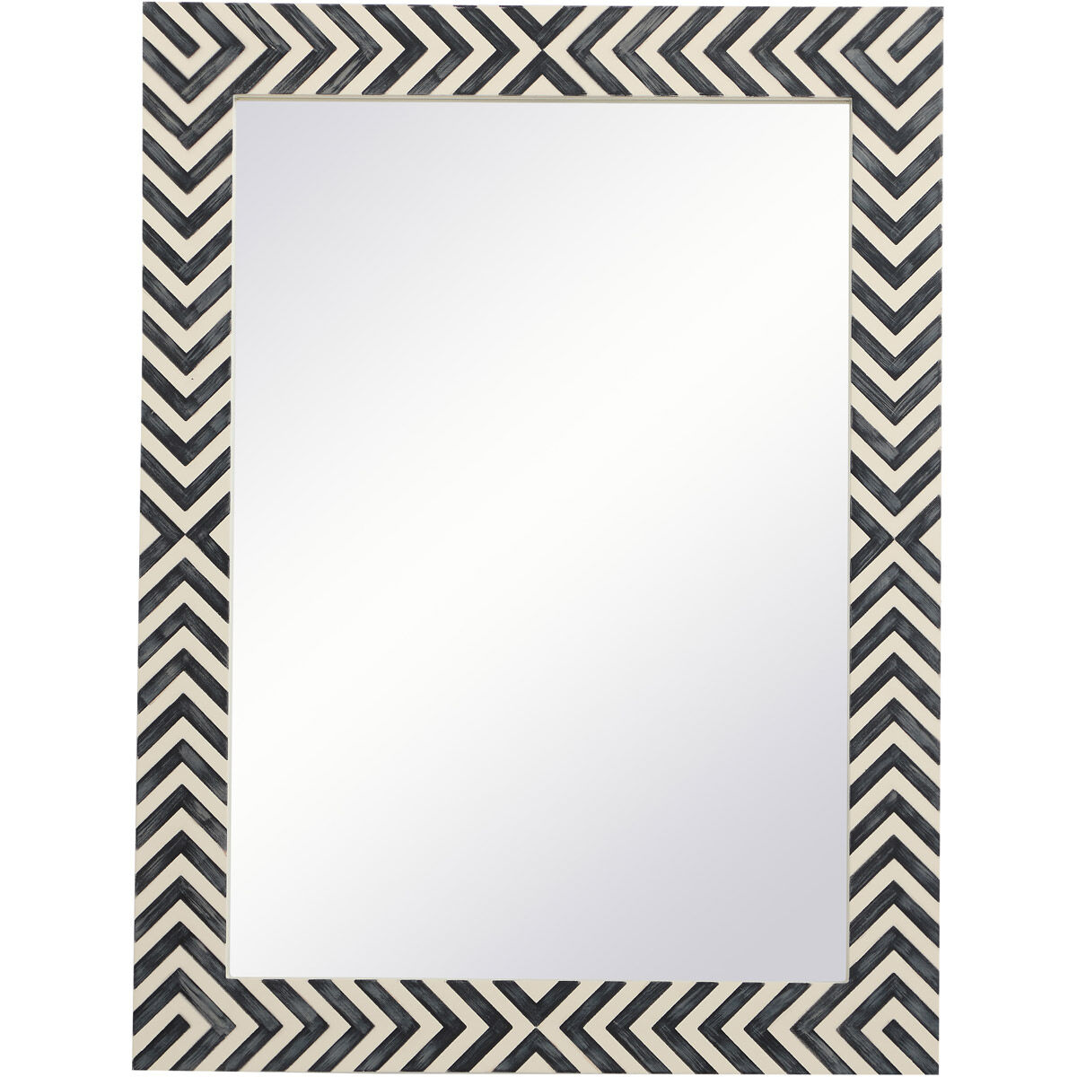 Elegant Lighting MR52432 Colette 32 X 24 inch Chevron Wall Mirror