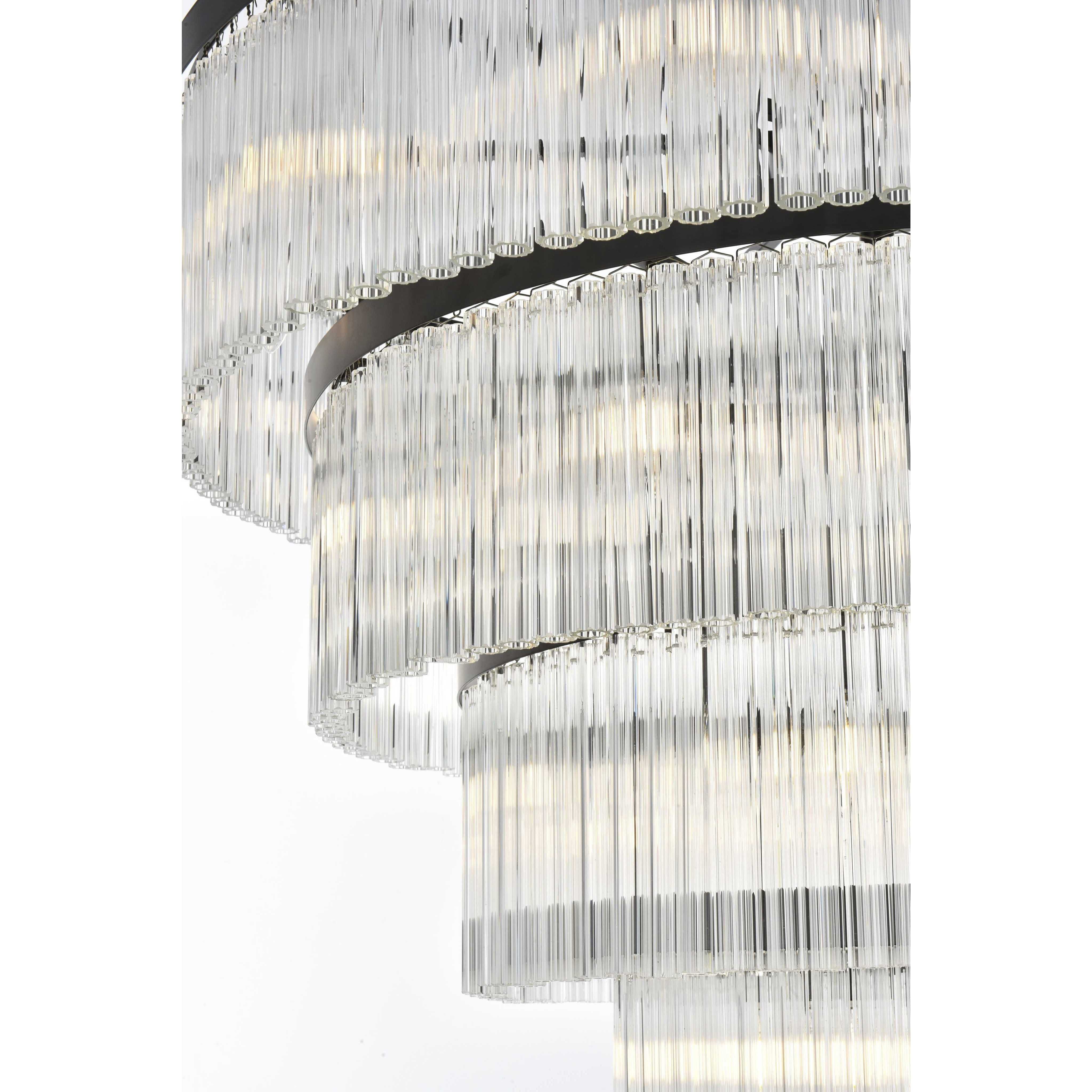 Harlow 28 Light 40 inch Black Chandelier Ceiling Light