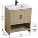 Ira 30 X 34 inch Mango Wood Bathroom Vanity Cabinet