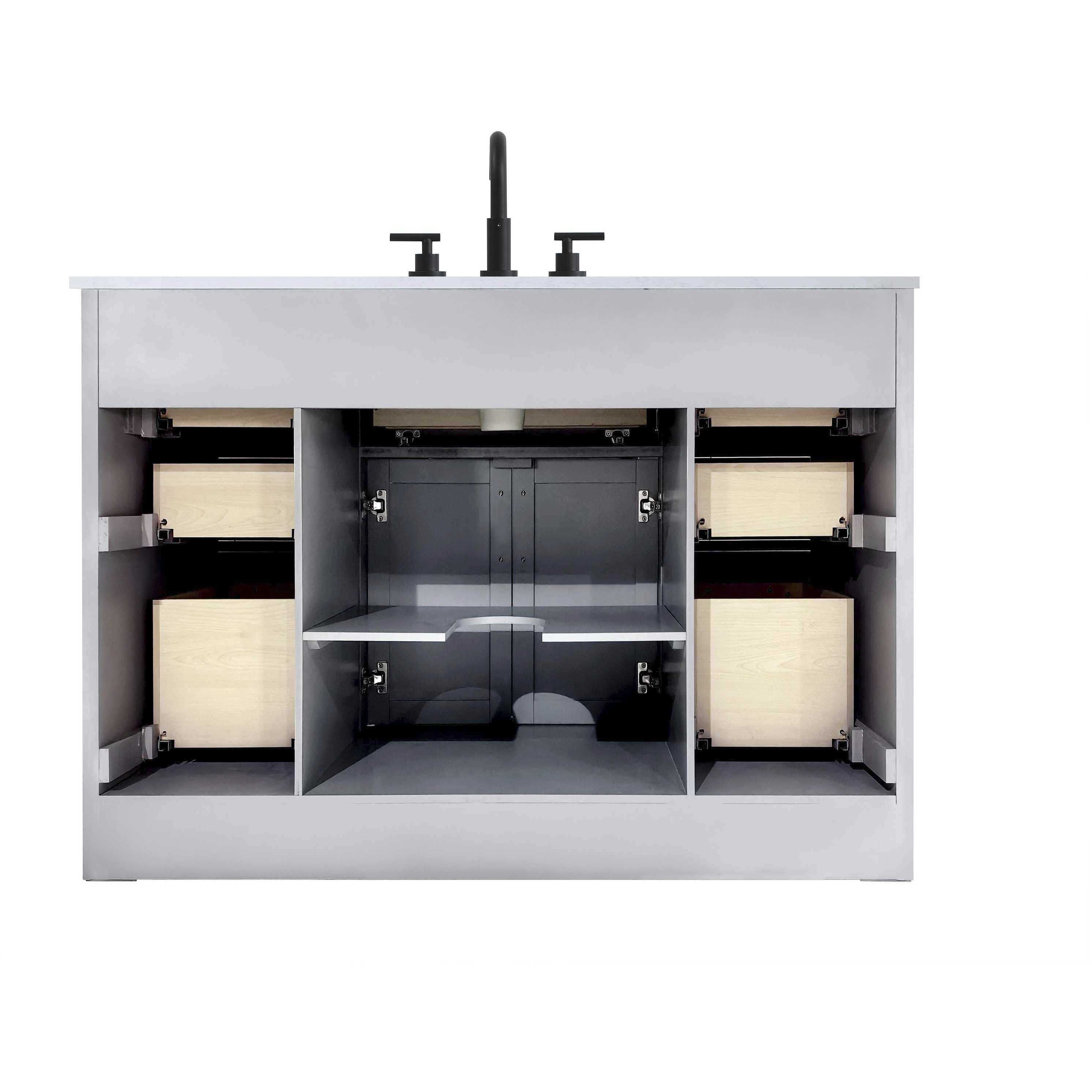 Alden 48 X 35 inch Grey Bathroom Vanity Cabinet