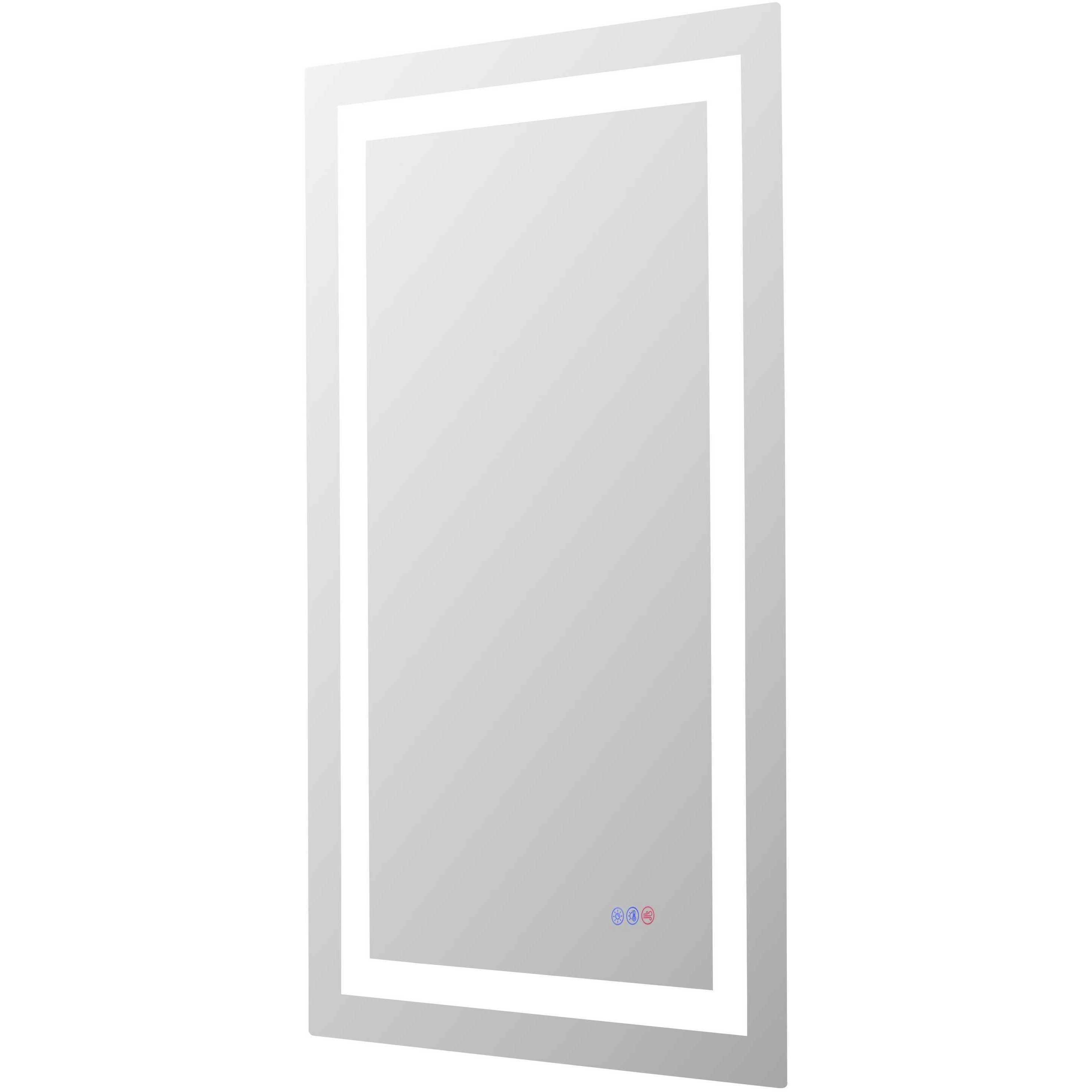 Riven 40 X 24 inch White LED Mirror