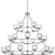 Cadence 27 Light 48 inch Chrome Chandelier Ceiling Light
