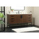 Eugene 60 X 22 X 34 inch Walnut Vanity Sink Set