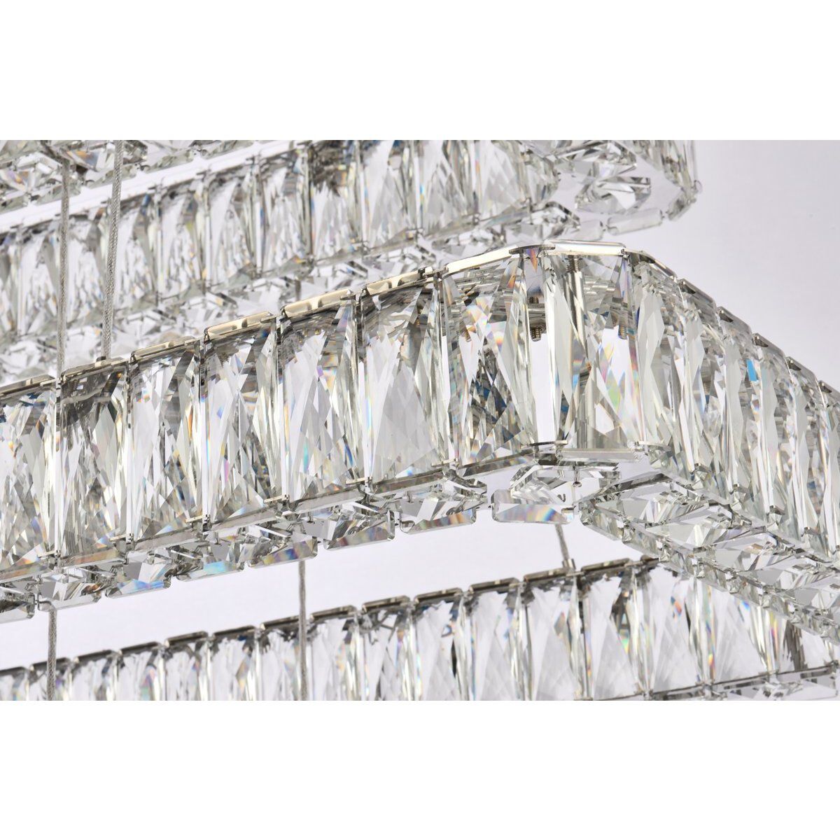 Monroe 3 Light 42 inch Chrome Pendant Ceiling Light