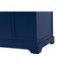 Franklin 60 X 22 X 35 inch Blue Bathroom Vanity Cabinet