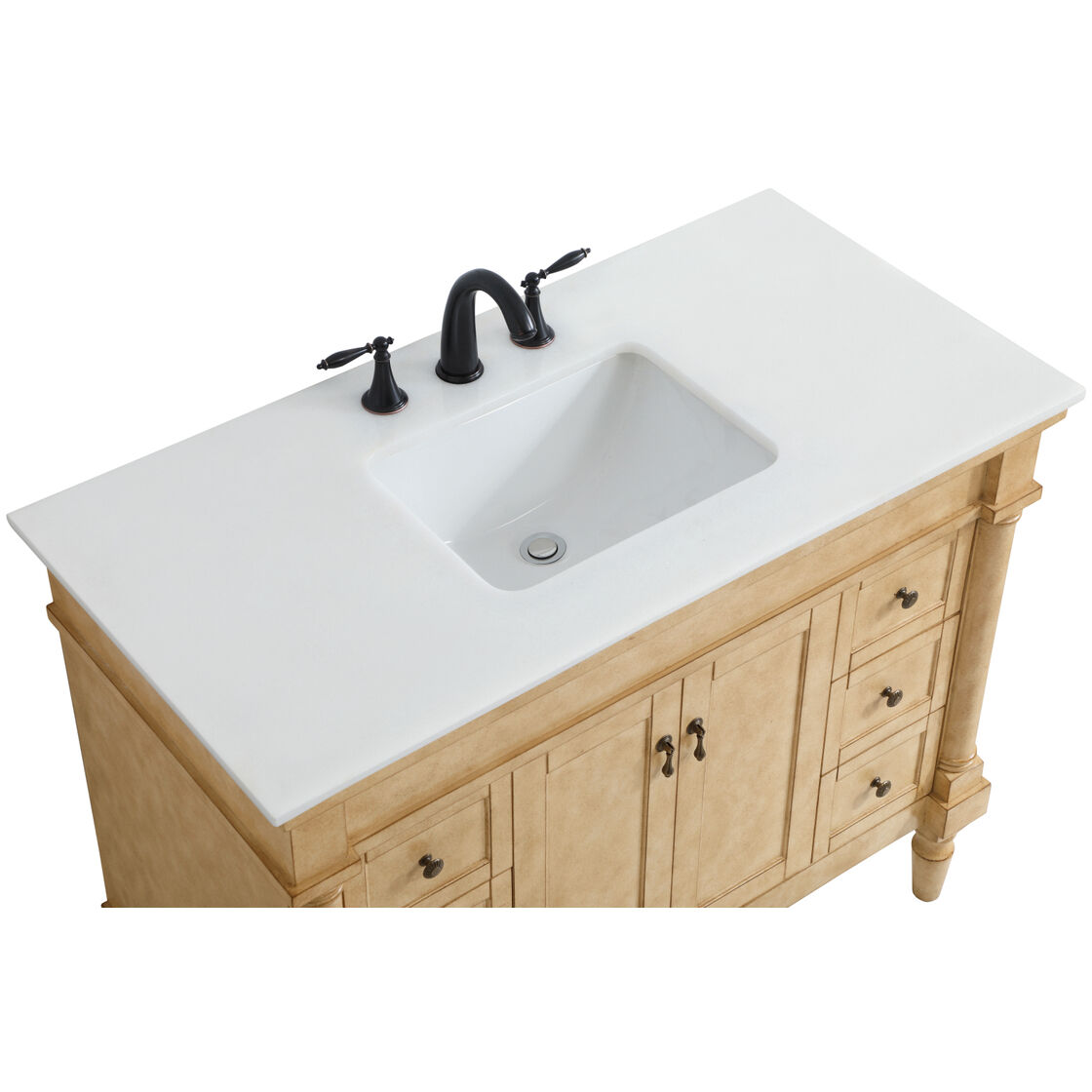Lexington 42 X 21.5 X 35 inch Antique Beige Vanity Sink Set