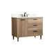 Baldwin 42 X 22 X 34 inch Natural Oak Vanity Sink Set