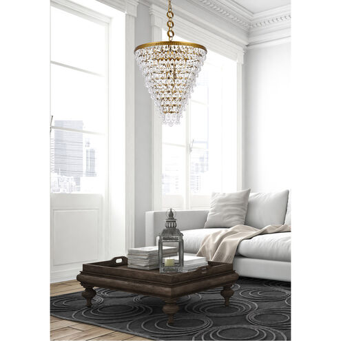 Nordic 7 Light 24 inch Brass Chandelier Ceiling Light