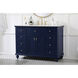 Otto 48 X 21 X 35 inch Blue Vanity Sink Set