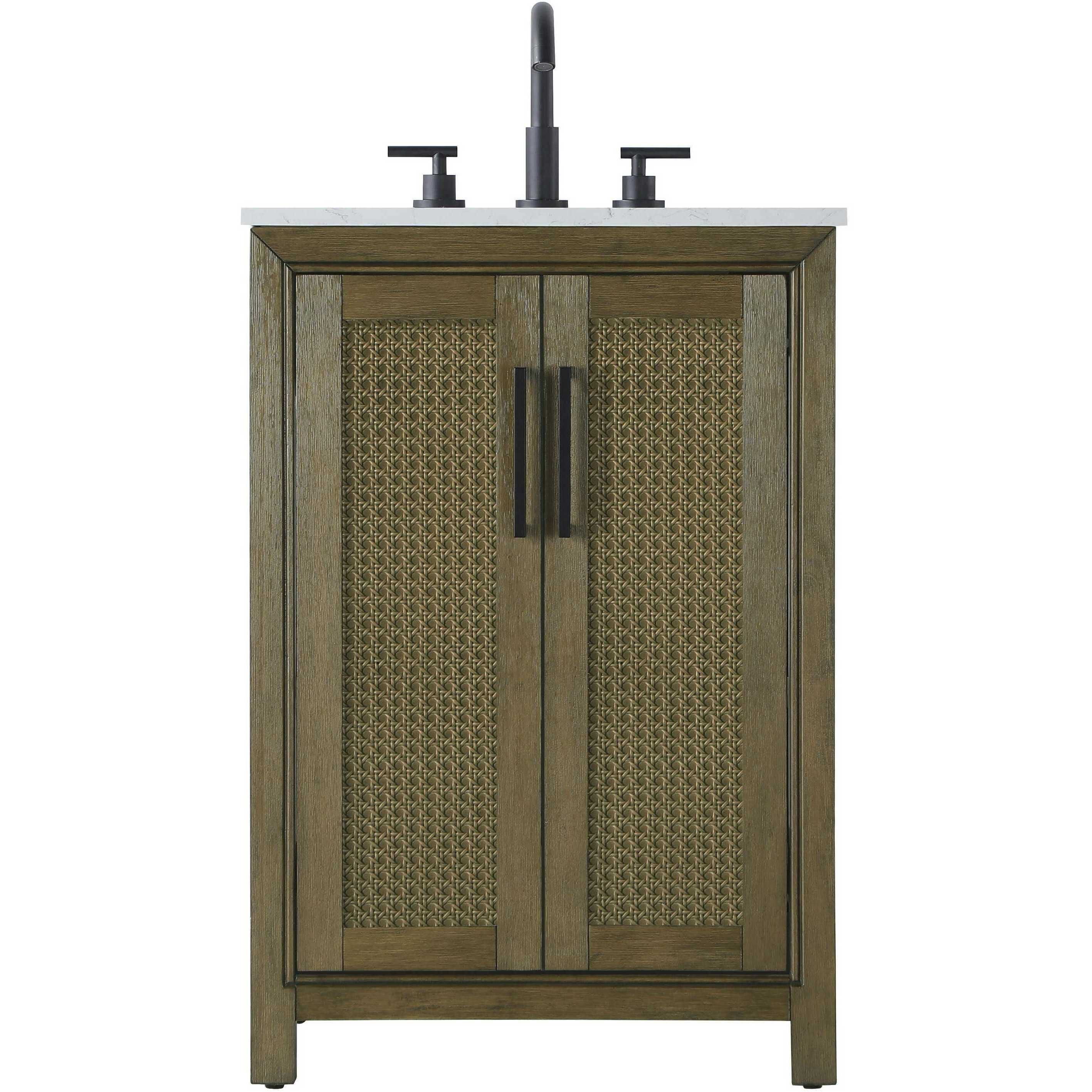 Alina 24 X 35 inch Hazel Oak Bathroom Vanity Cabinet