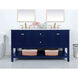 Metropolis 60 X 22 X 34 inch Blue Vanity Sink Set