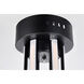 Dahlia LED 27 inch Black Flush Mount Ceiling Light
