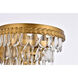 Nordic 1 Light 8 inch Brass Wall Sconce Wall Light