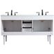 Cyrus 60 X 22 X 34 inch White Vanity Sink Set