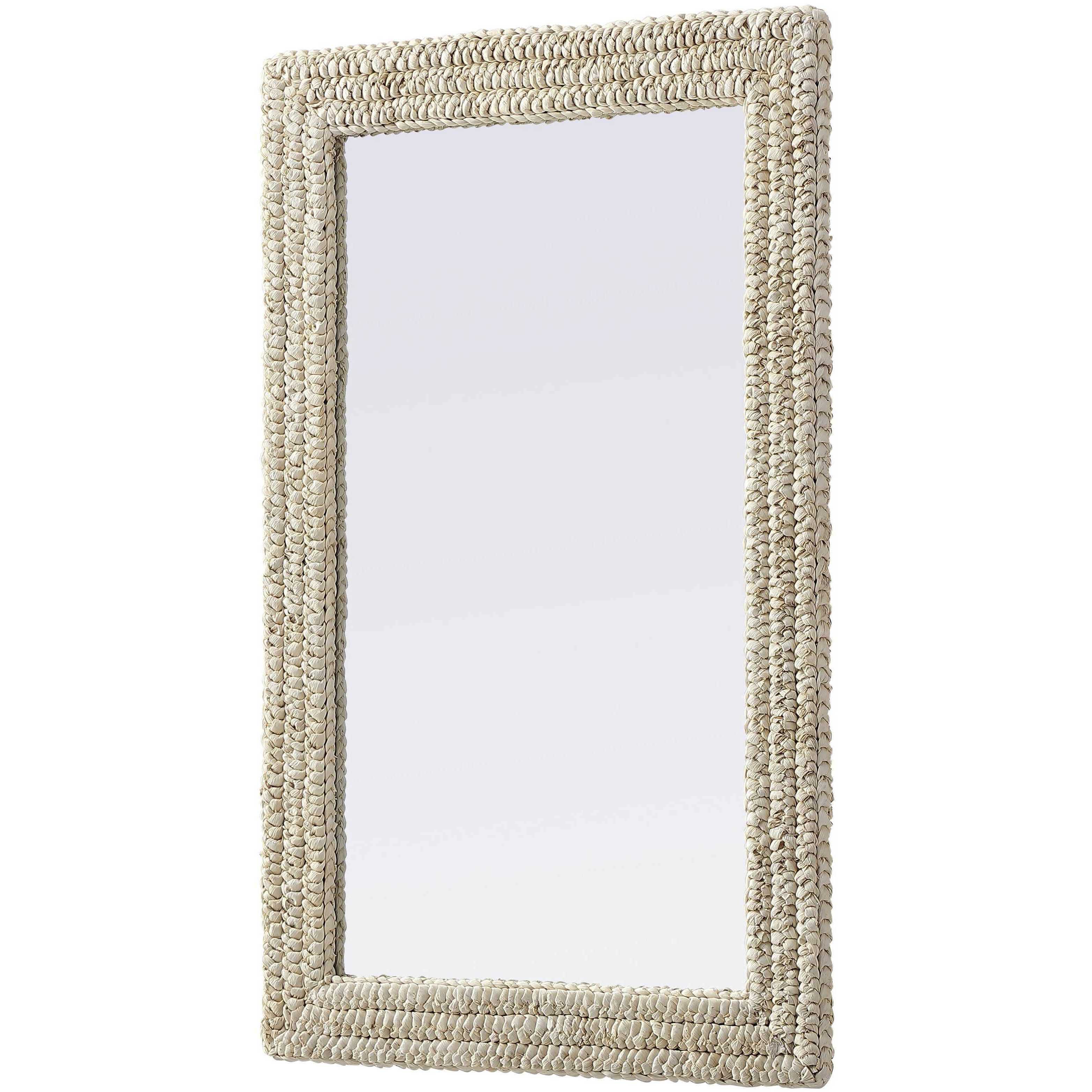 Marlowe 42 X 27 inch Linen White Mirror