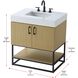Caroline 30 X 34 inch Honey Brown Bathroom Vanity Cabinet