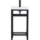 Raya 18 X 14 X 34 inch Black and White Vanity Sink Set