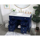 Park Avenue 42 X 22 X 35 inch Blue Vanity Sink Set