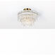 Emilia 4 Light 15 inch Satin Gold Flush Mount Ceiling Light