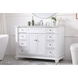 Wesley 48 X 22 X 35 inch White Vanity Sink Set
