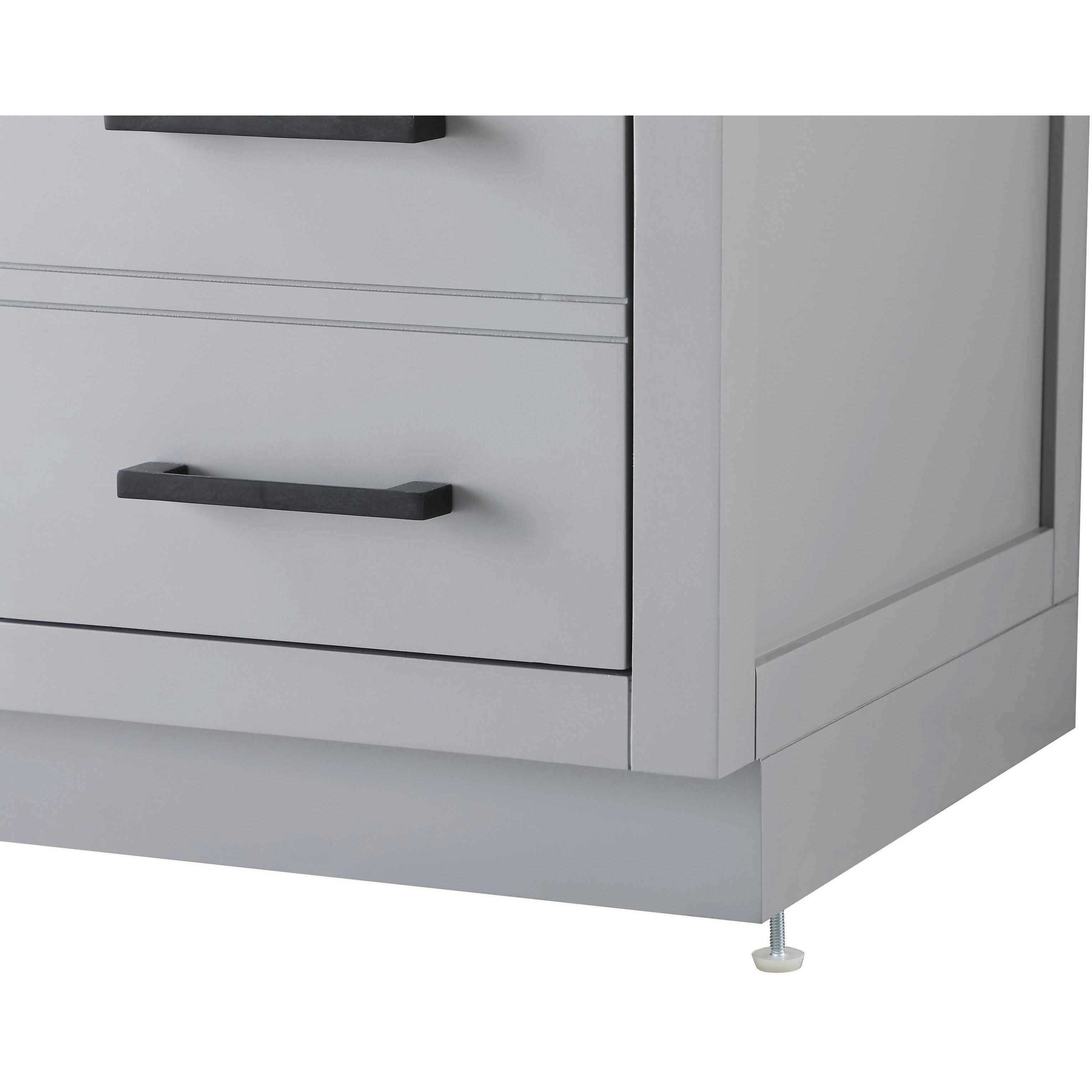 Alden 60 X 35 inch Grey Bathroom Vanity Cabinet