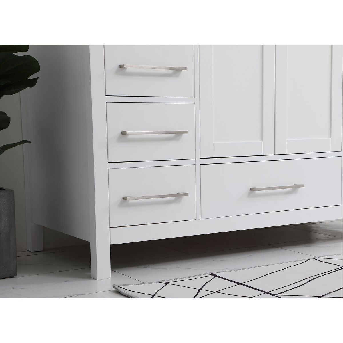 Irene 48 X 22 X 34 inch White Vanity Sink Set