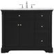 Clarence 42 X 21.5 X 35 inch Black Vanity Sink Set