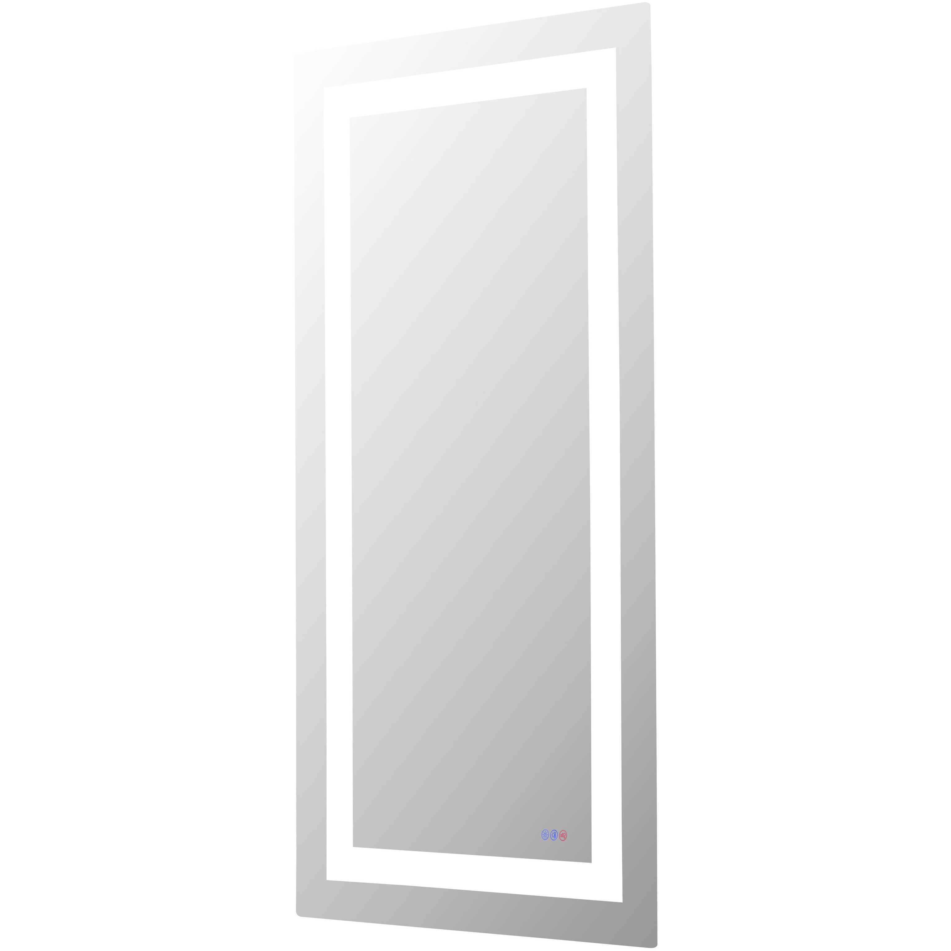 Riven 72 X 30 inch White LED Mirror