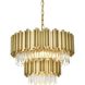 Willow 8 Light 24 inch Satin Gold Chandelier Ceiling Light