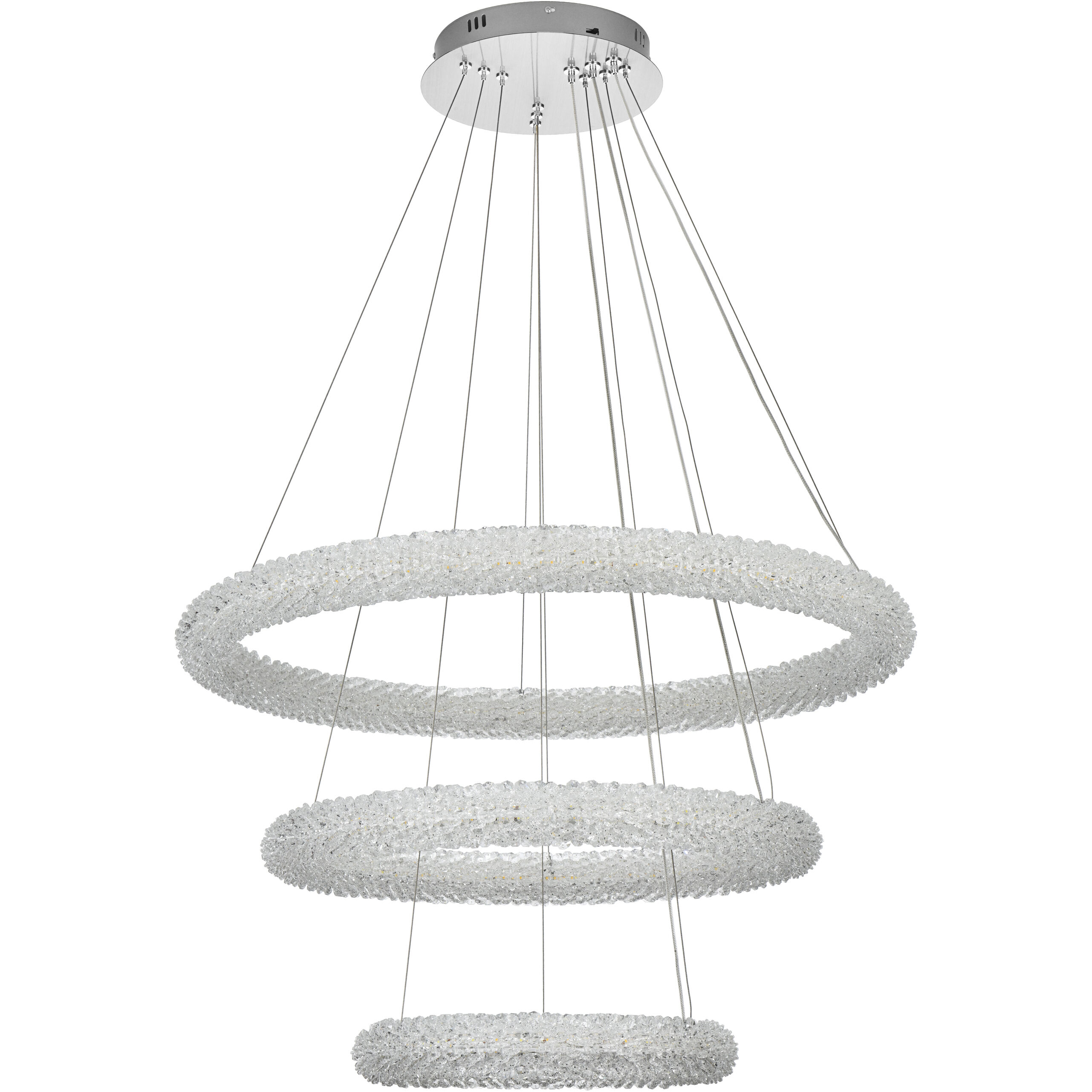 Bowen 3 Light 32 inch Chrome Chandelier Ceiling Light