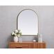 Ayra 30 X 24 inch Brass Mirror